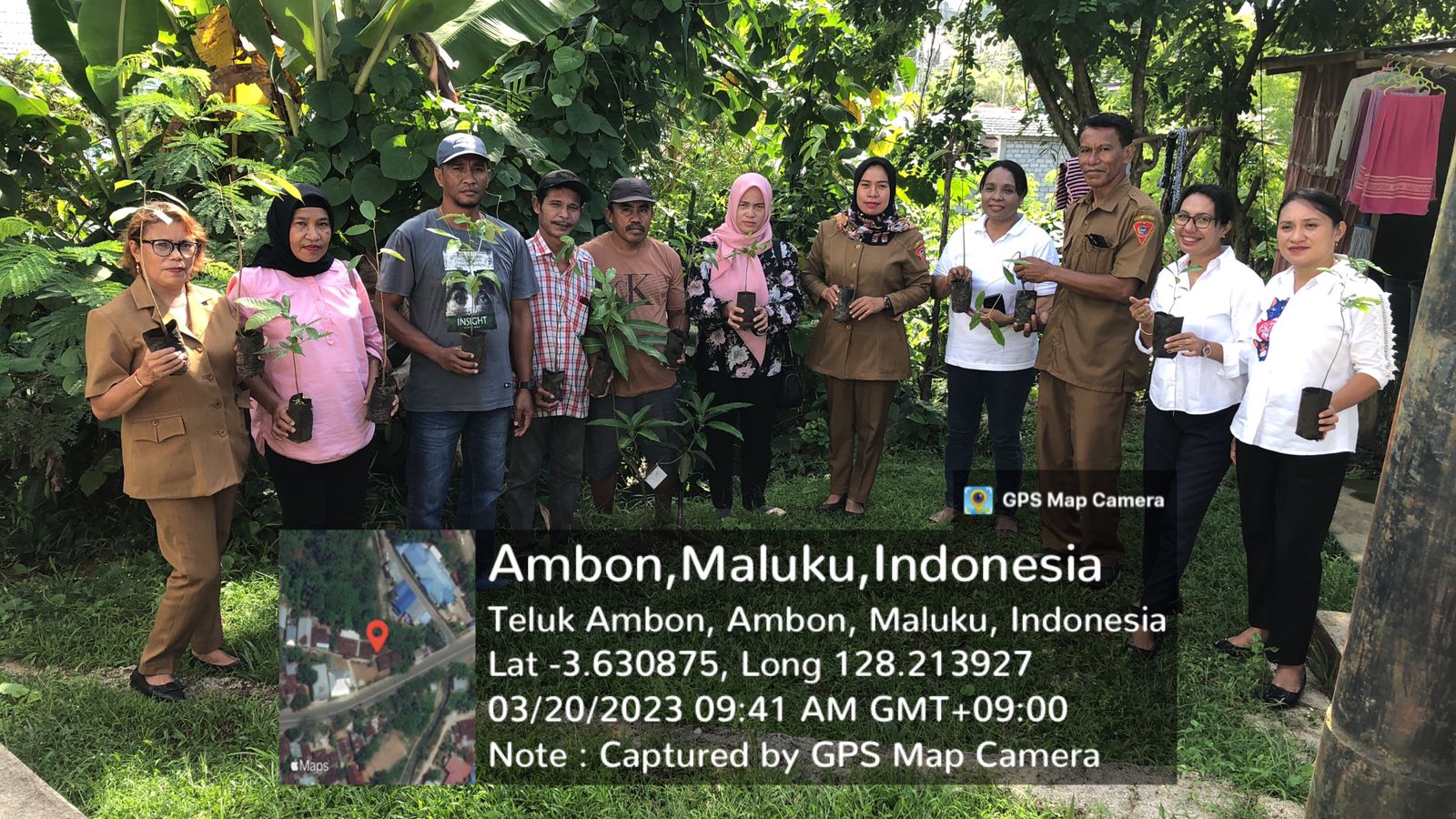 Peringati Hari Desa Asri Nusantara Tahun 2023, Pemerintah Desa Hunuth gelar Penanaman Pohon Penghijauan